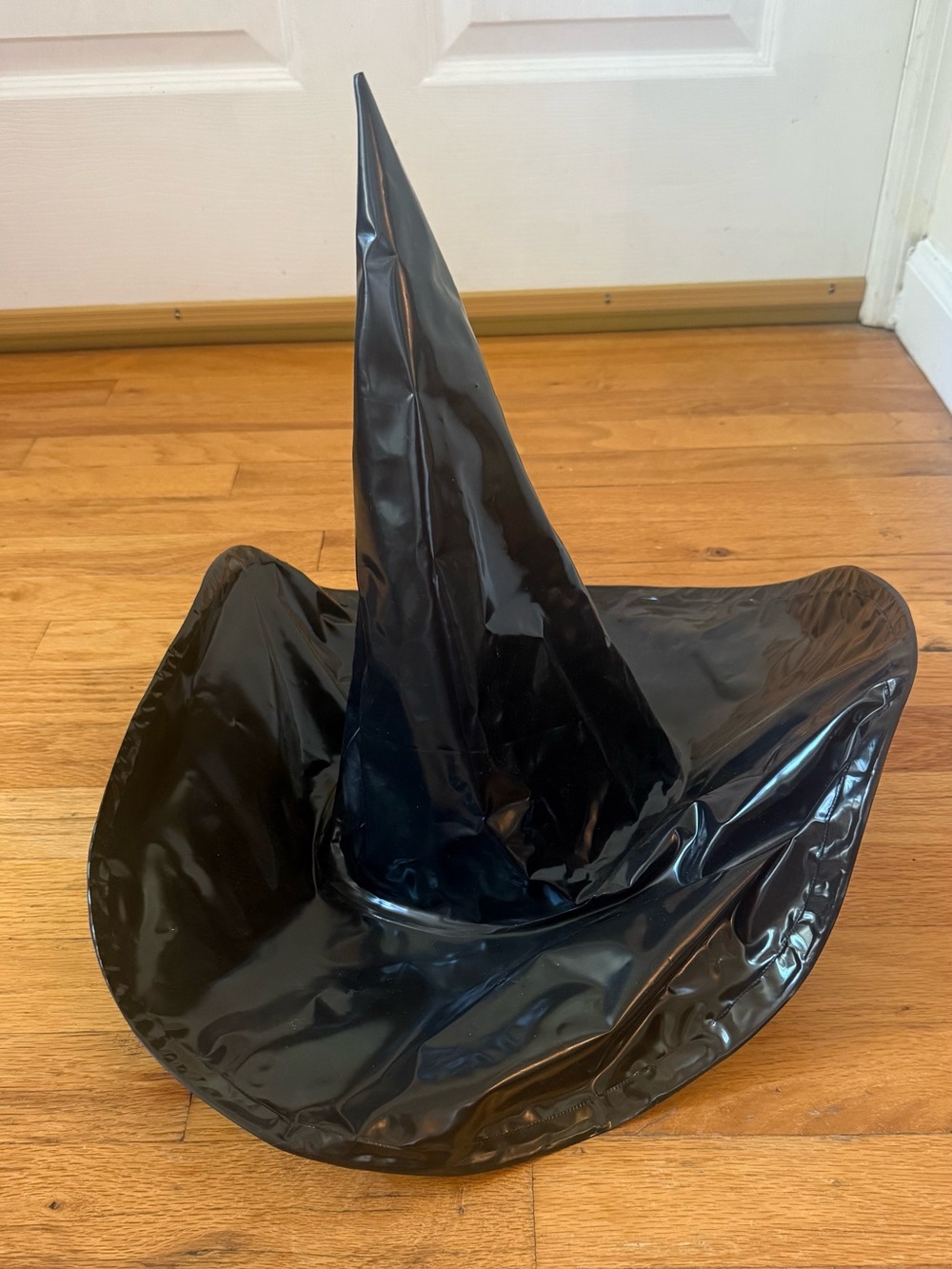 Glossy Black PVC "Wet Look" Witch Hat